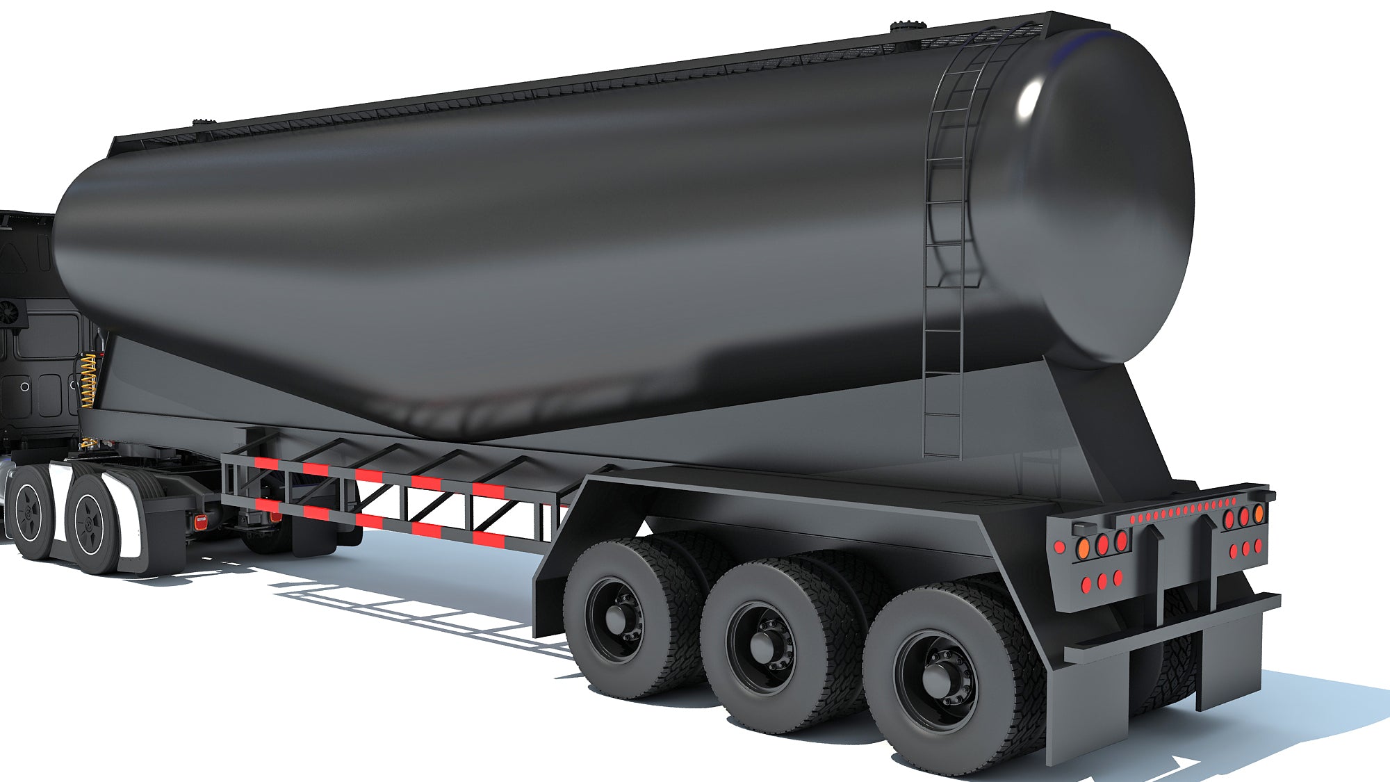 Heavy Truck with Tank Trailer