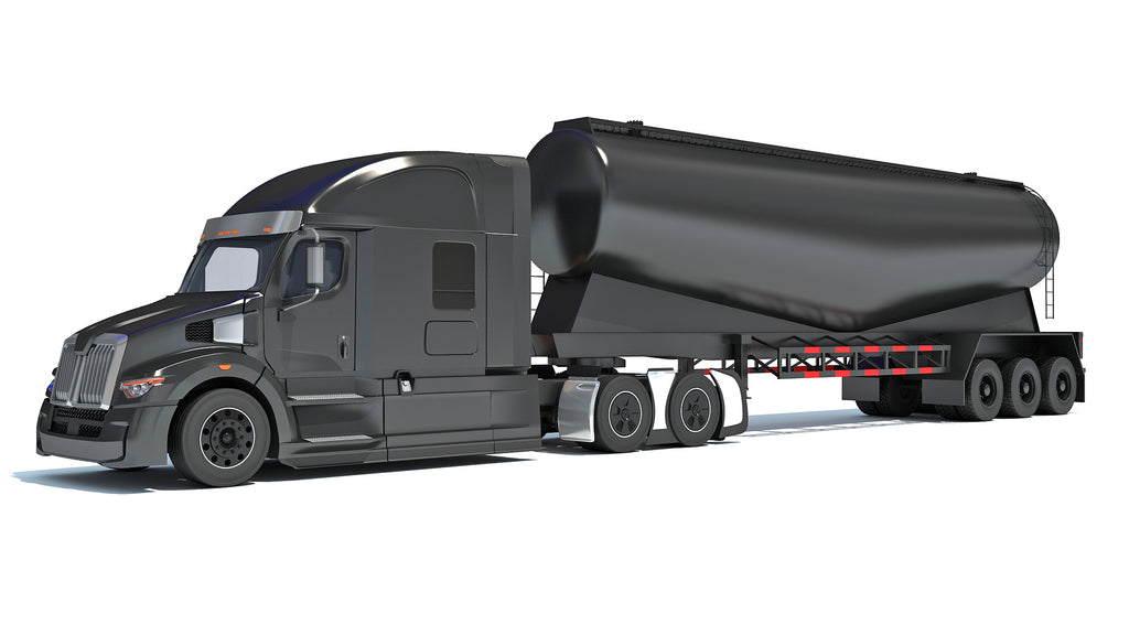 Heavy Truck with Tank Trailer