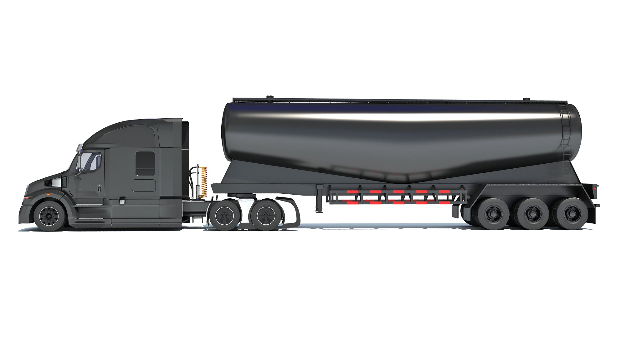 Heavy Truck with Tank Trailer