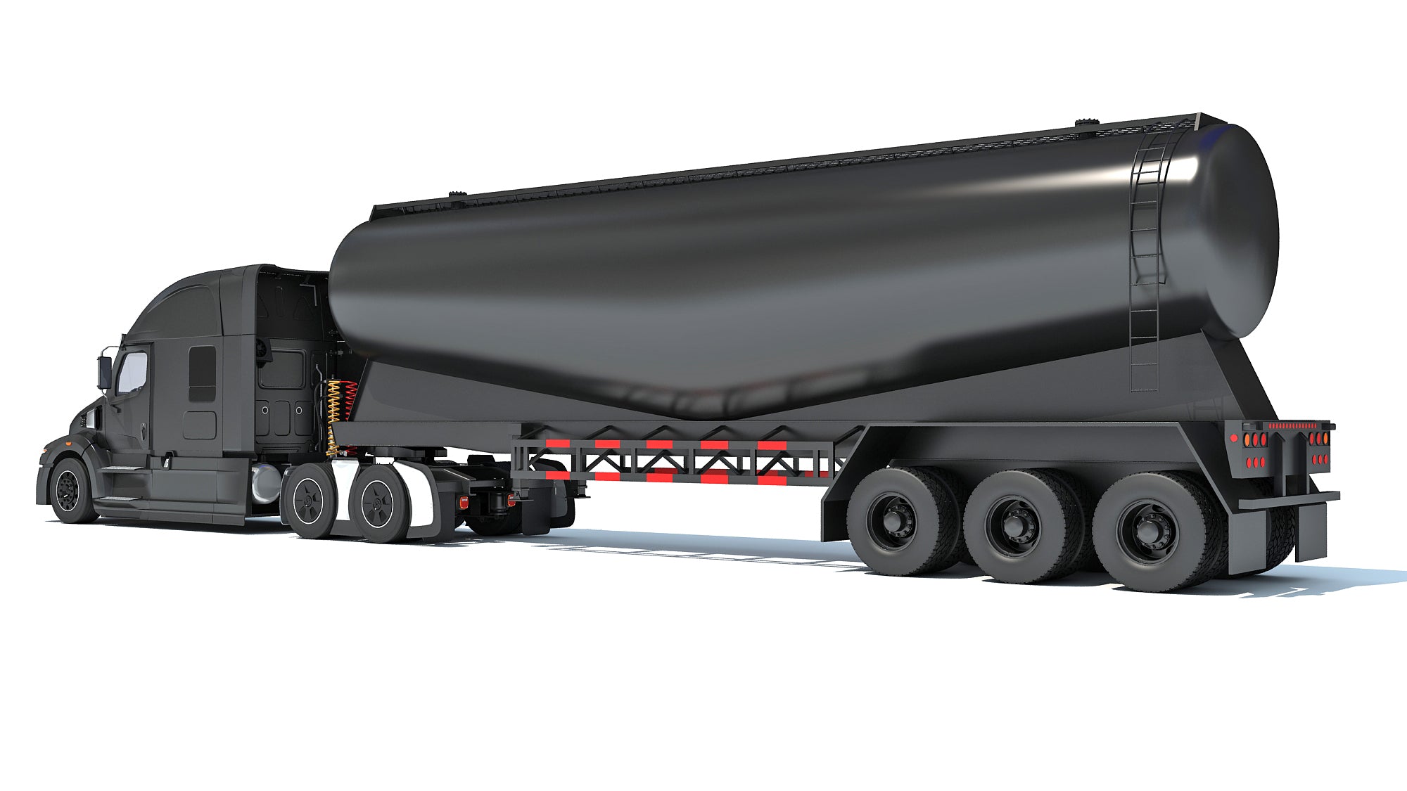 Heavy Truck with Tank Trailer