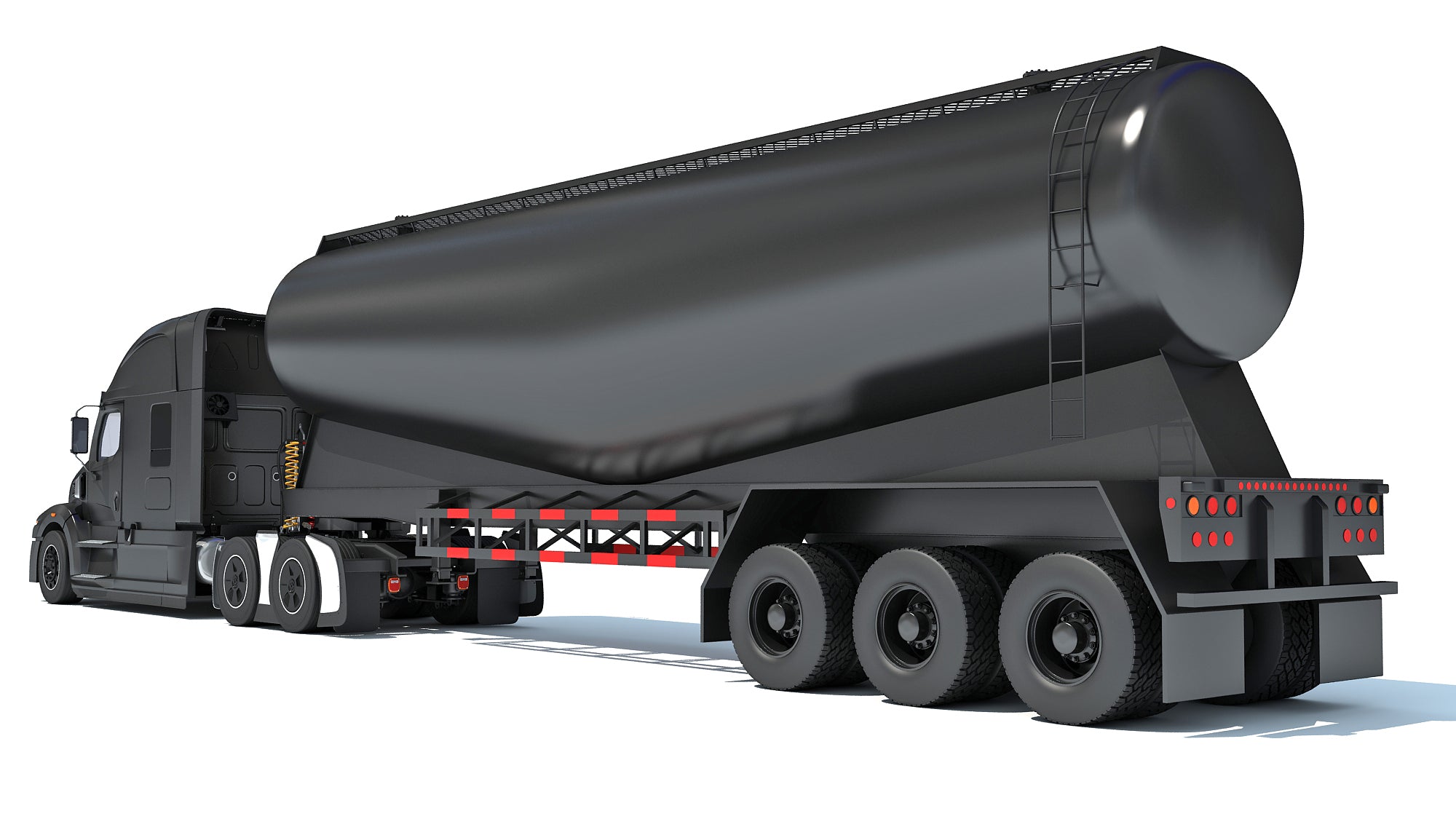 Heavy Truck with Tank Trailer