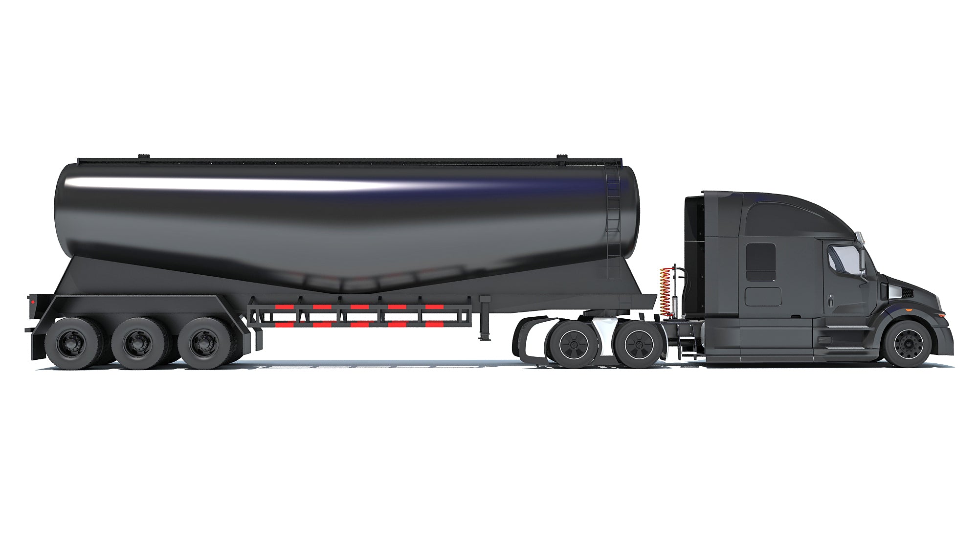 Heavy Truck with Tank Trailer