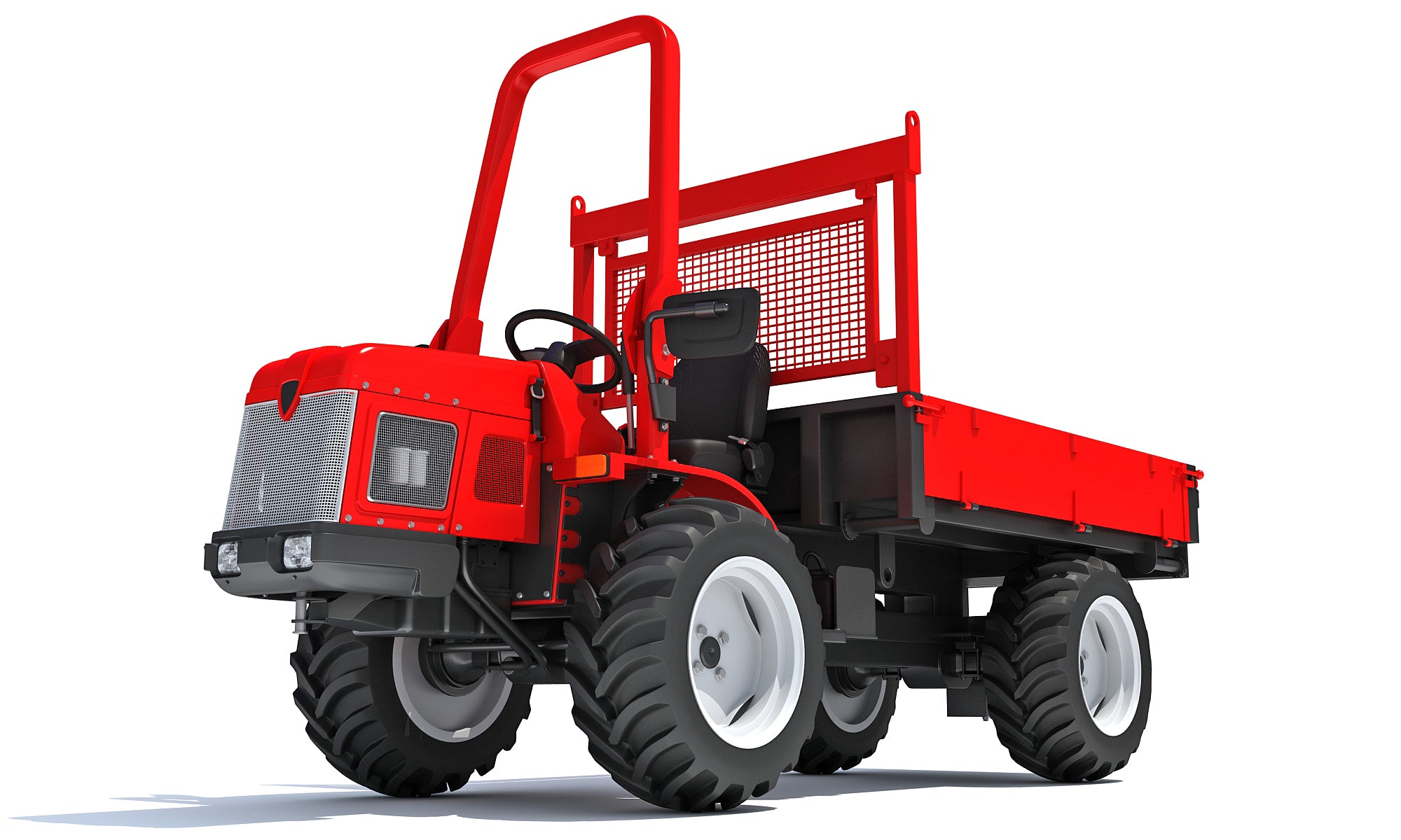 File Tractor Compact Farm Transporter Tractor Trailer – 3D Horse
