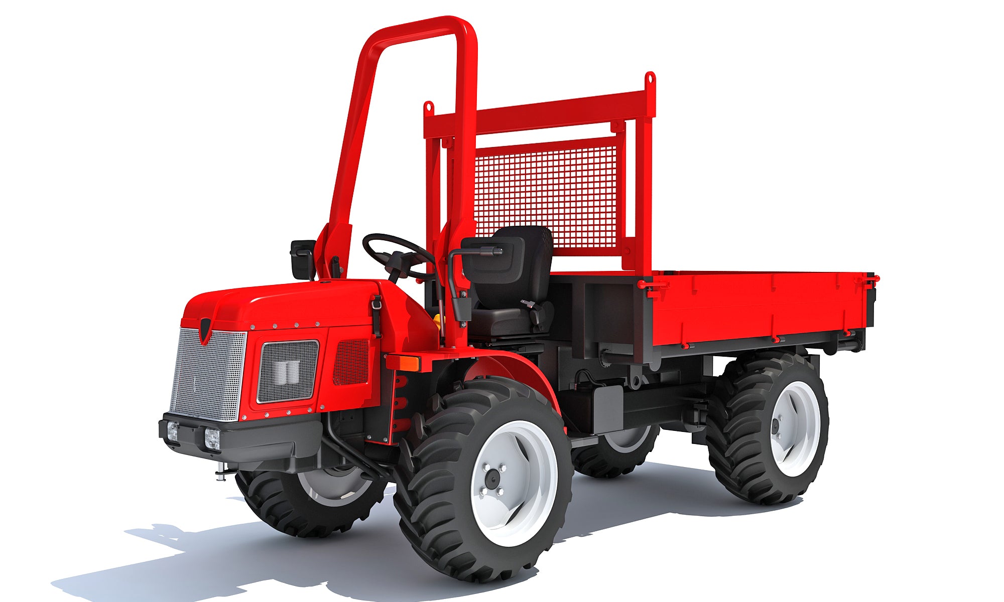 File Tractor Compact Farm Transporter Tractor Trailer – 3D Horse