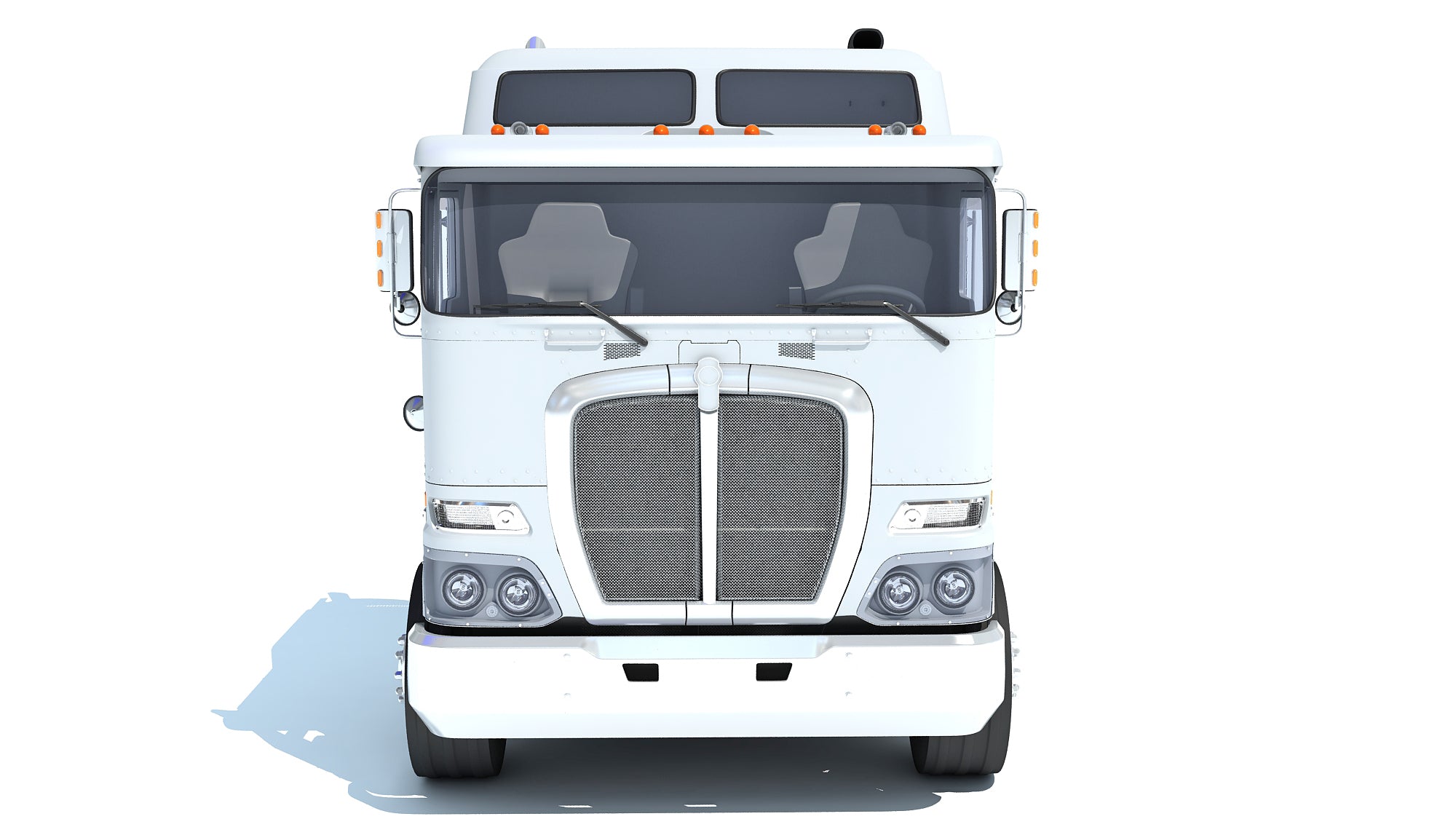 Semi Truck with Lowboy Trailer
