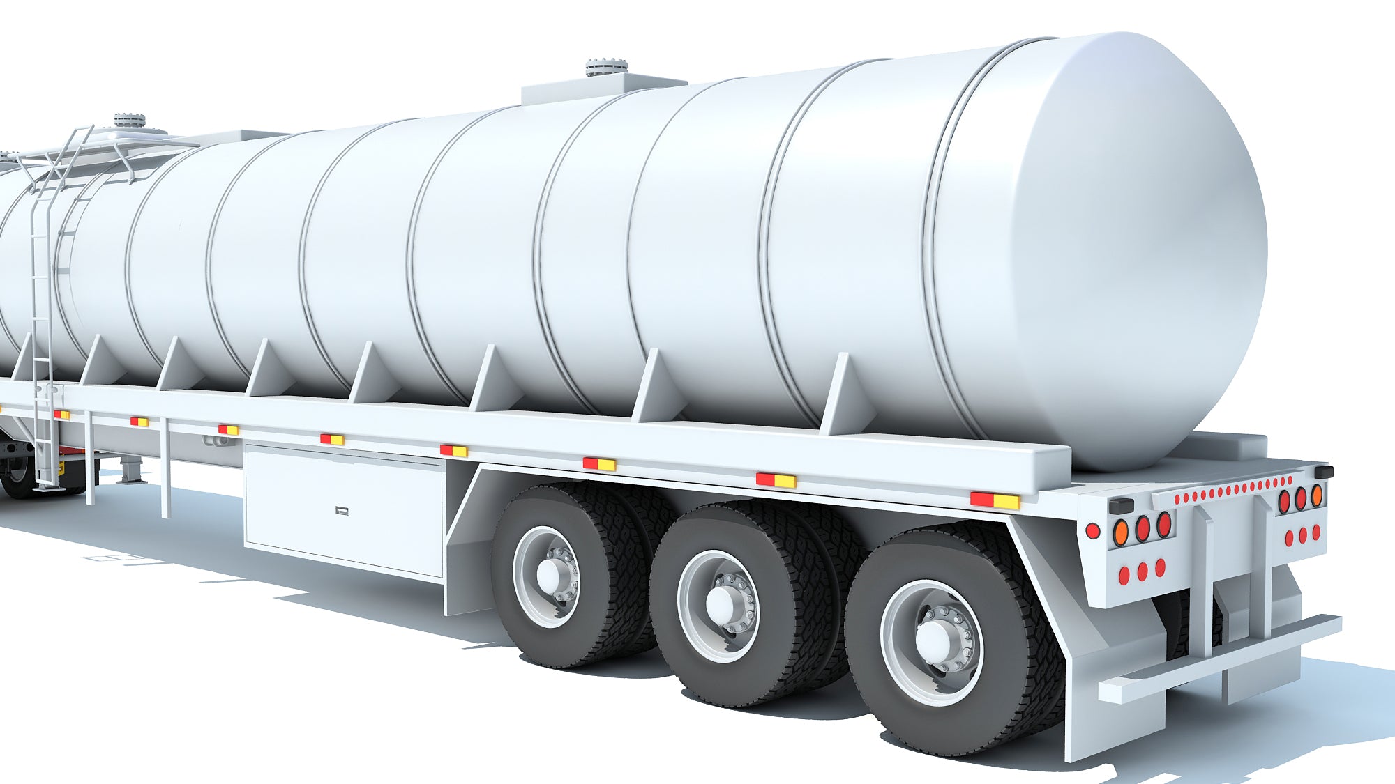 Truck with Tank Semi Trailer