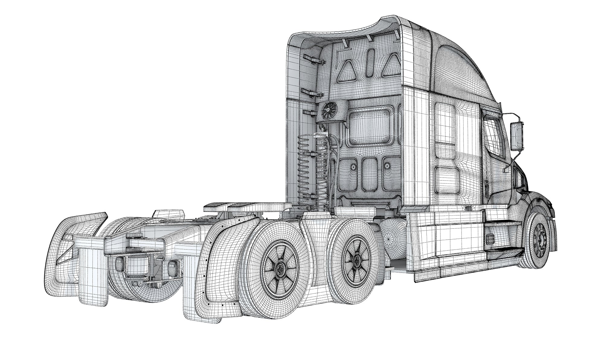 Western Star 57X Semi Truck 3D Model