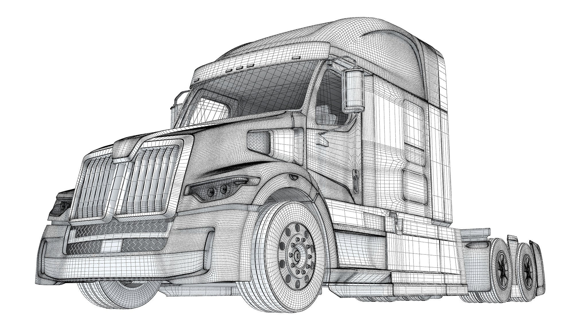 Western Star 57X Semi Truck 3D Model