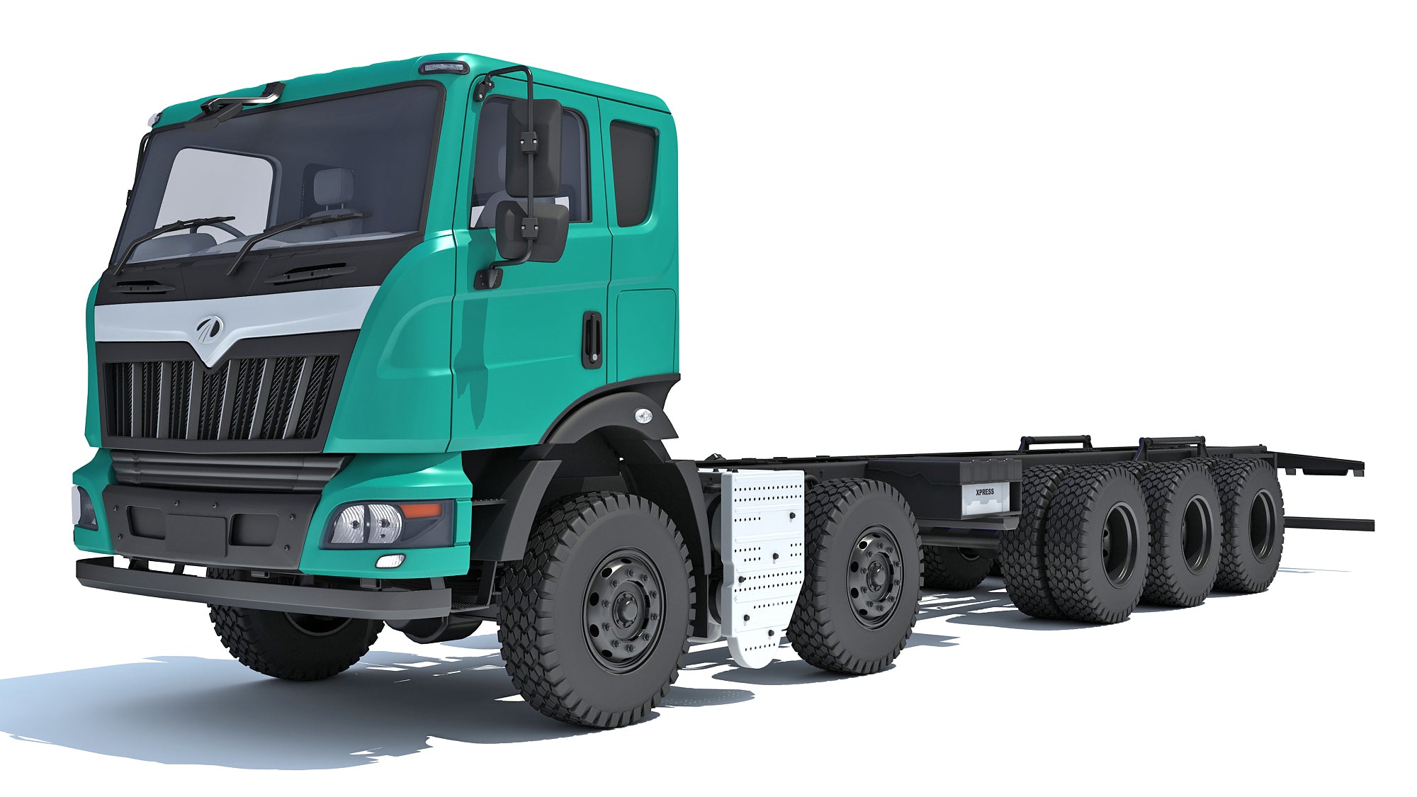 Mahindra Blazo Truck Chassis 3D Model