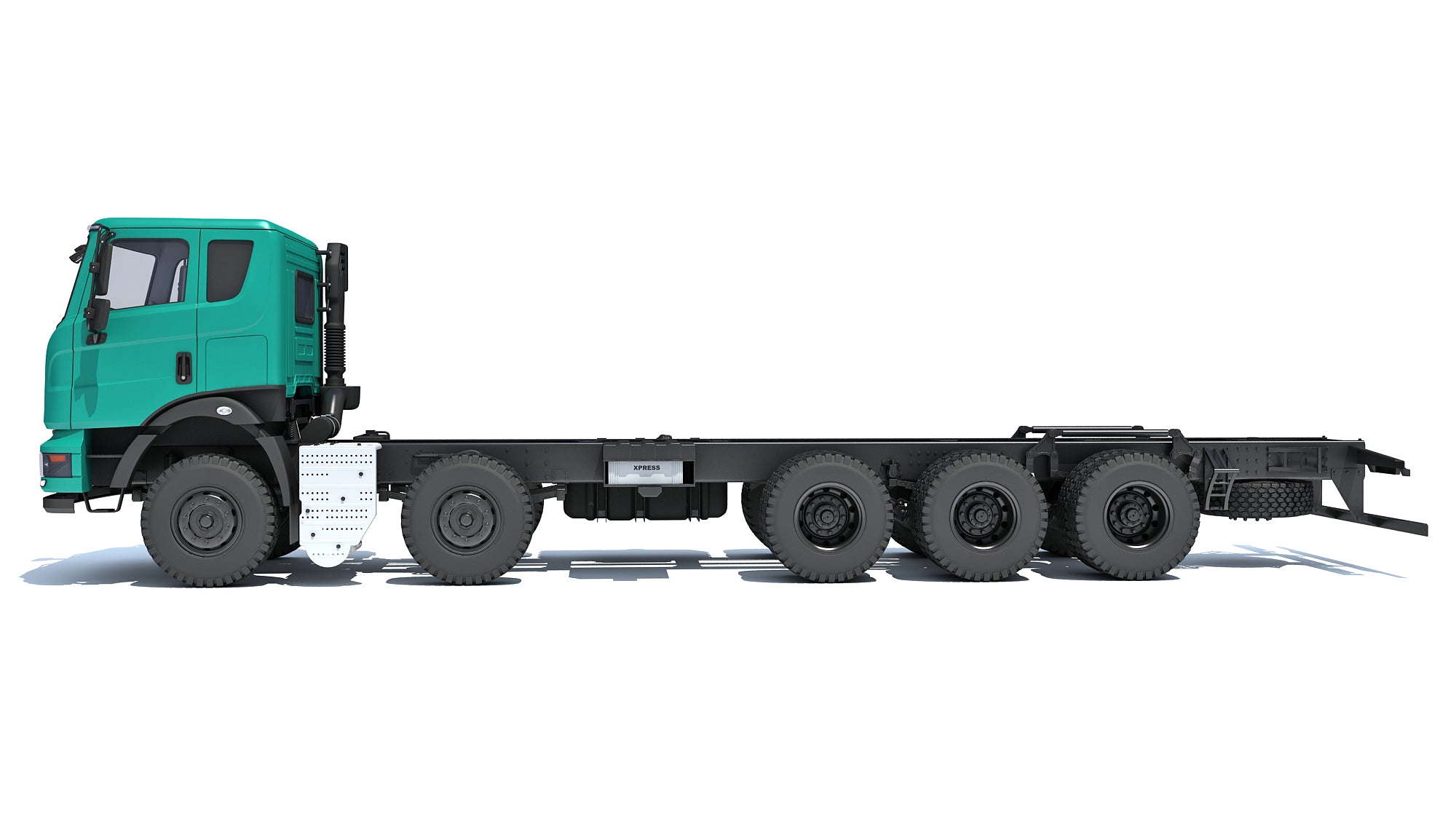 Mahindra Blazo Truck Chassis 3D Model