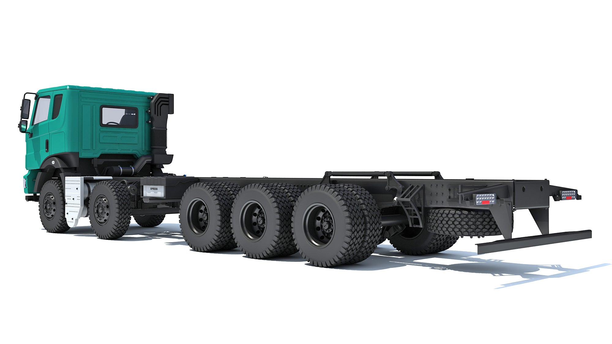 Mahindra Blazo Truck Chassis 3D Model