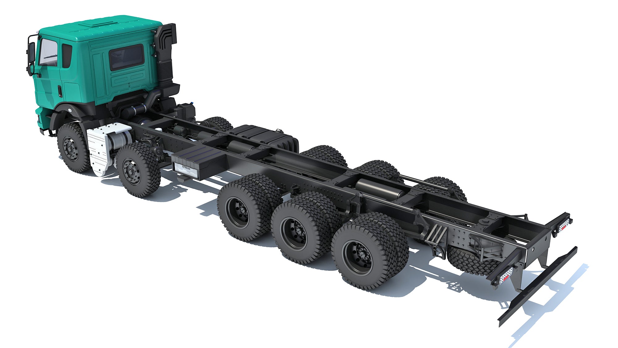 Mahindra Blazo Truck Chassis 3D Model