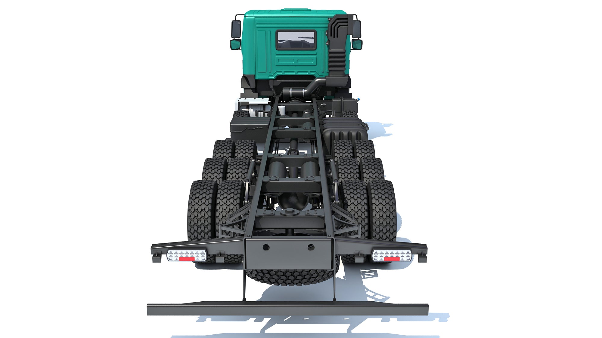Mahindra Blazo Truck Chassis 3D Model