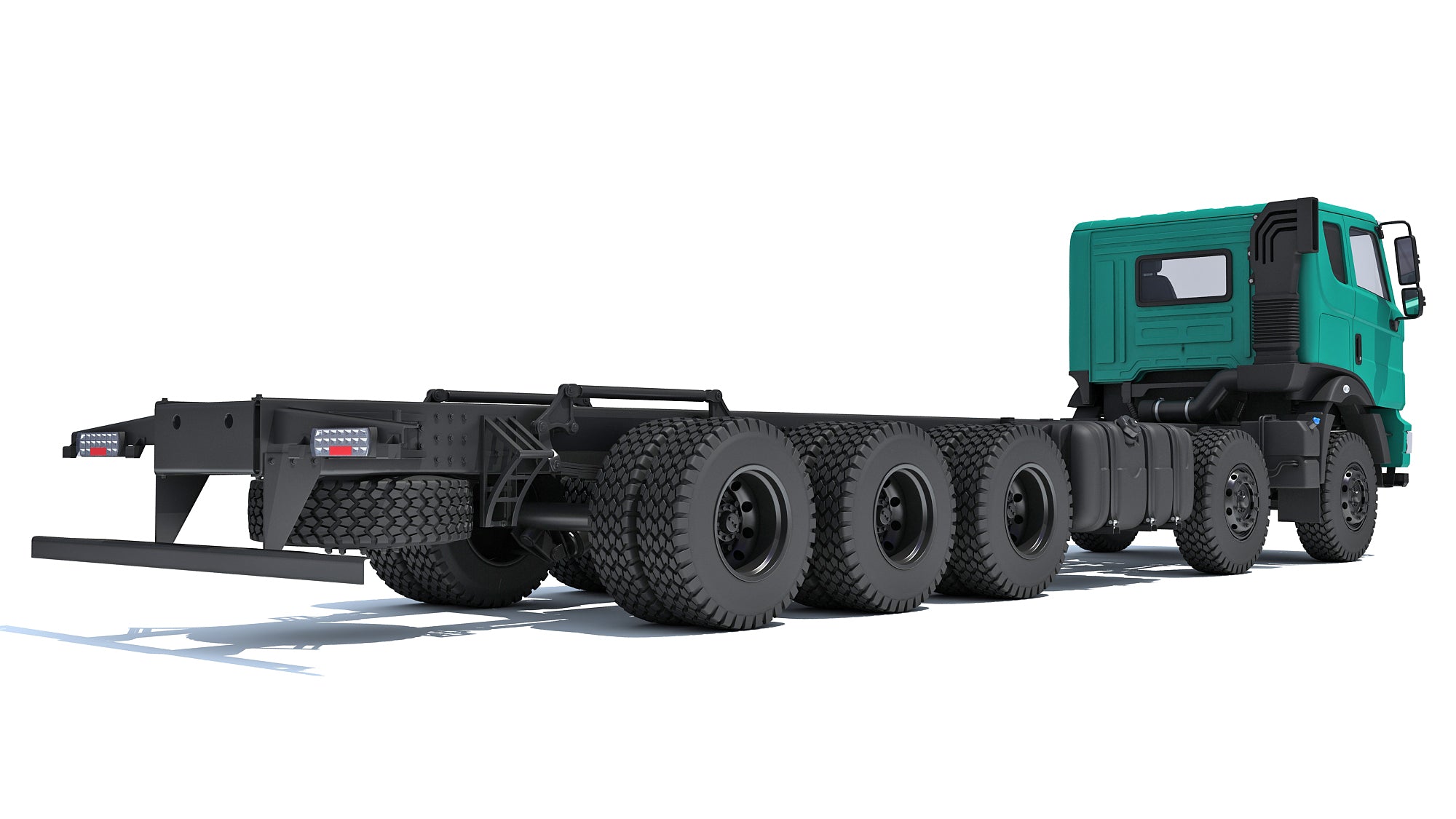 Mahindra Blazo Truck Chassis 3D Model