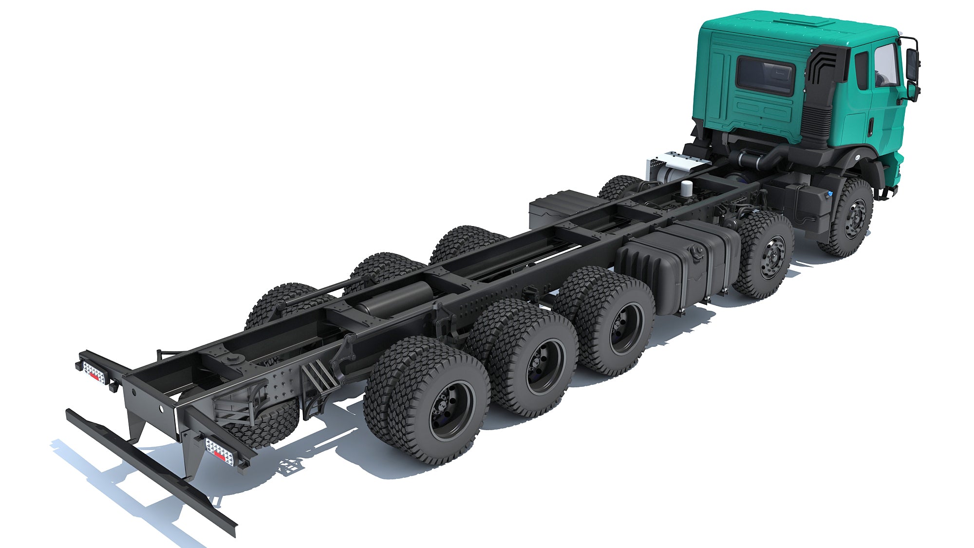 Mahindra Blazo Truck Chassis 3D Model
