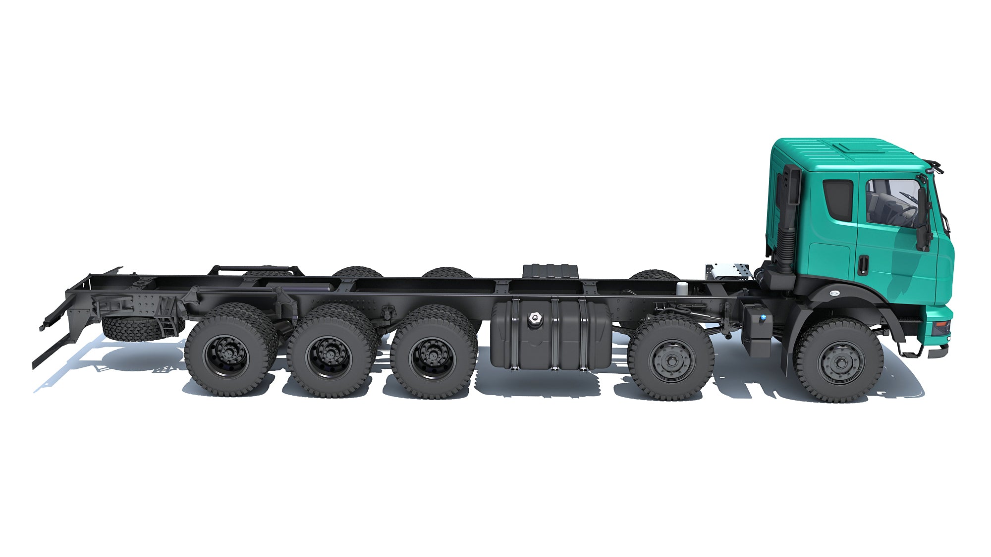 Mahindra Blazo Truck Chassis 3D Model