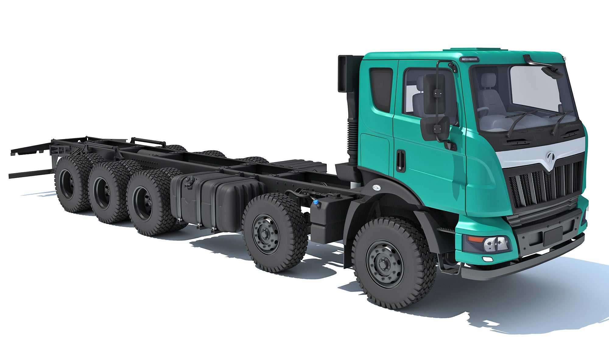 Mahindra Blazo Truck Chassis 3D Model