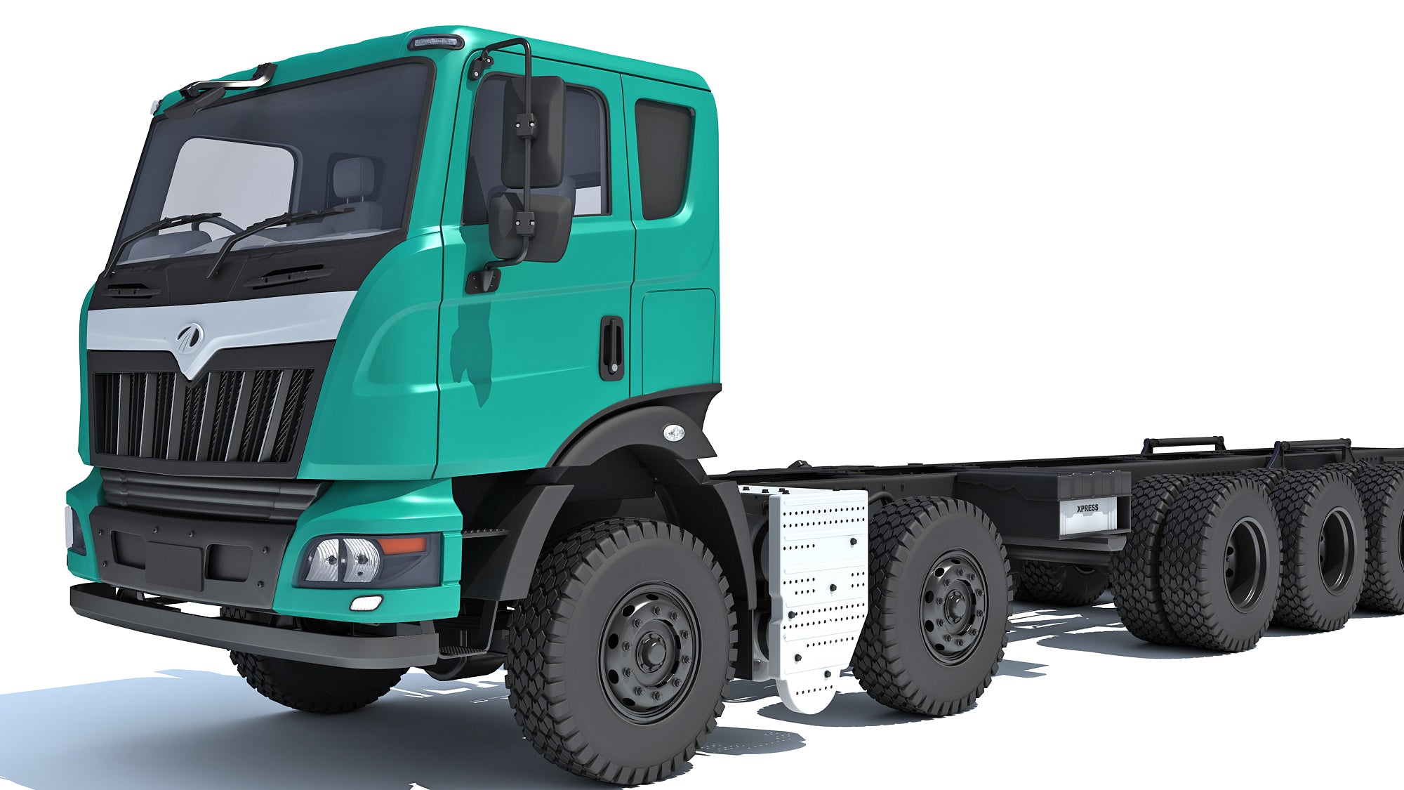 Mahindra Blazo Truck Chassis 3D Model