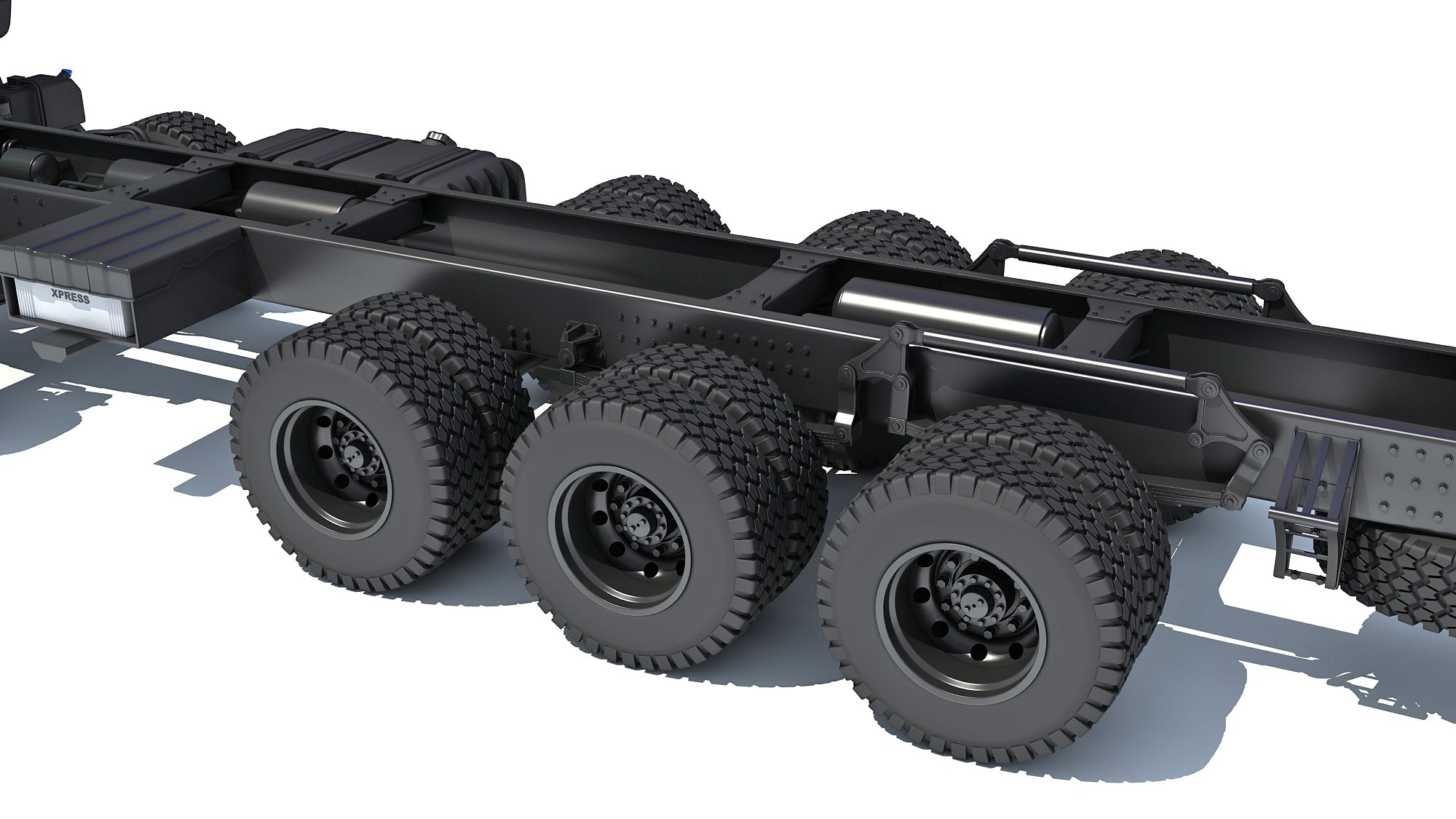 Mahindra Blazo Truck Chassis 3D Model