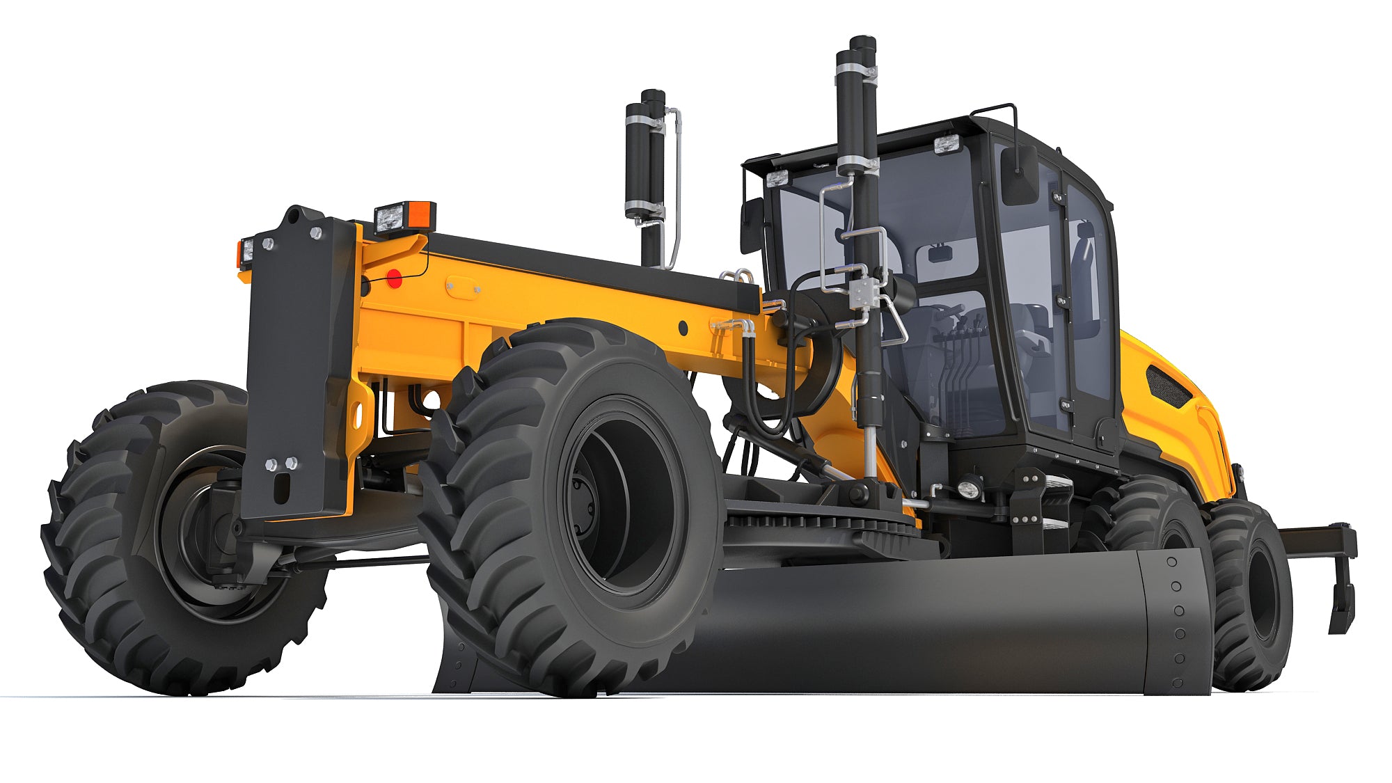 Case Motor Grader Construction Equipment 3D Model