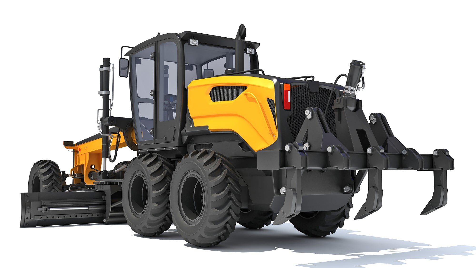Case Motor Grader Construction Equipment 3D Model