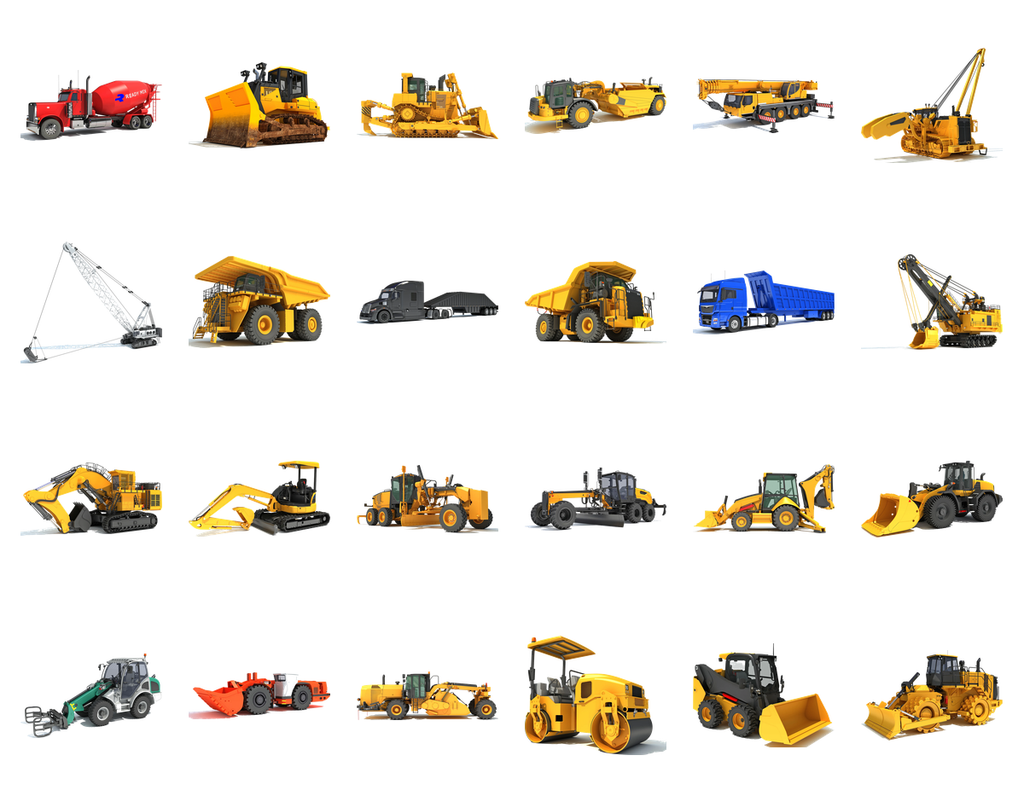 Construction Equipment Pack 2 Heavy Machinery Collection