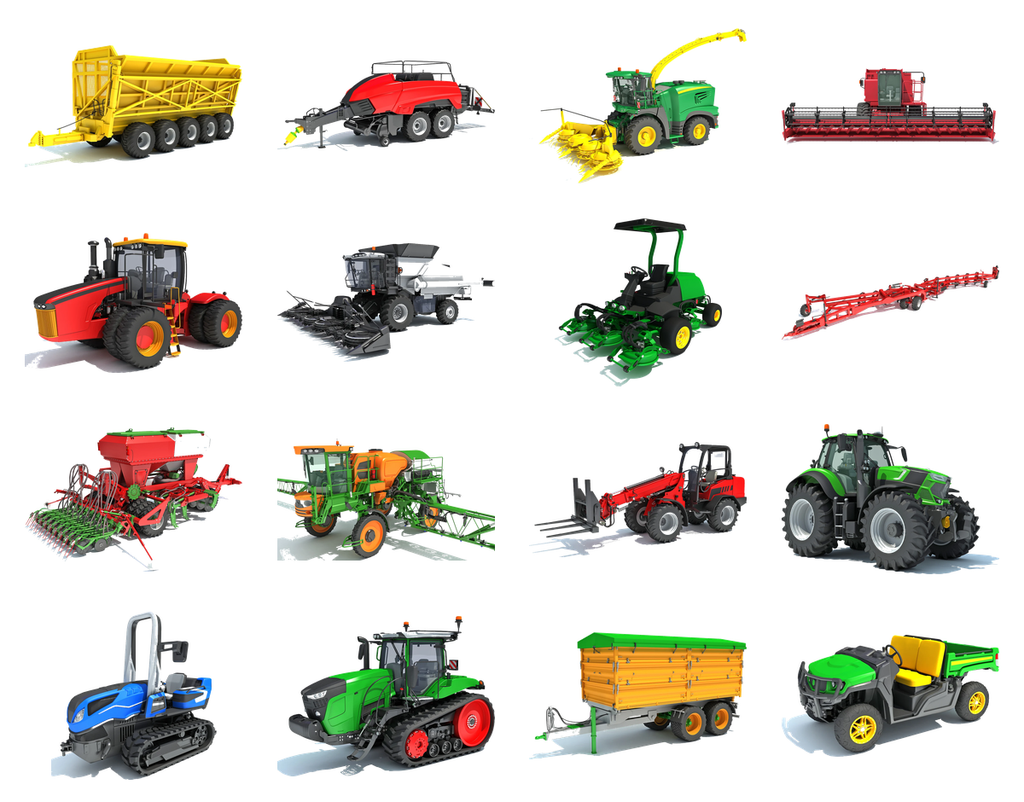 Complete Farm Equipment Pack – Professional Agricultural Machinery Collection