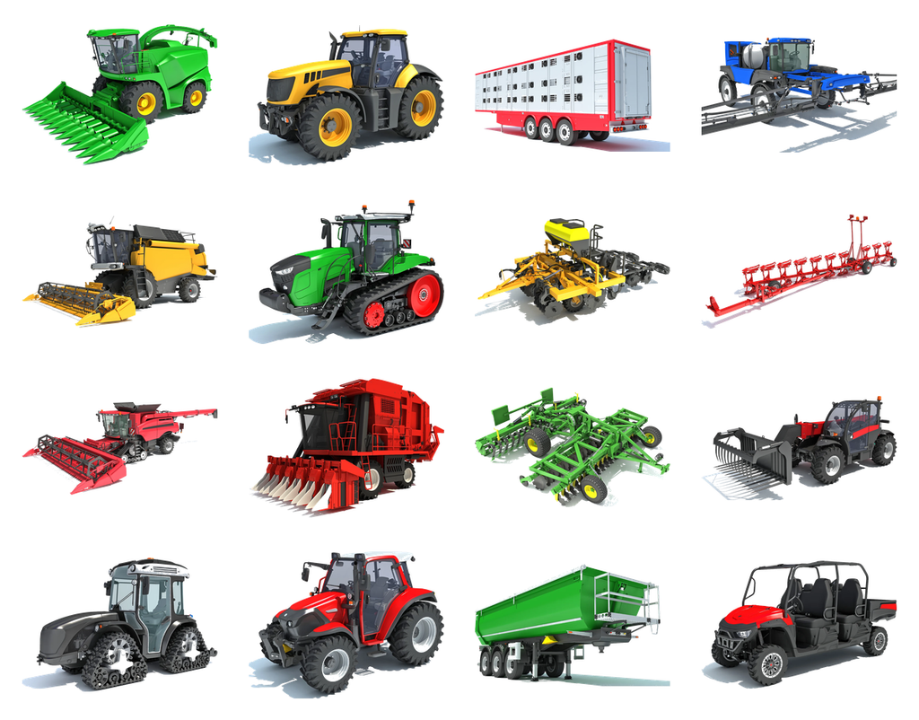 Agricultural Equipment Pack – Professional Farm Machinery Collection