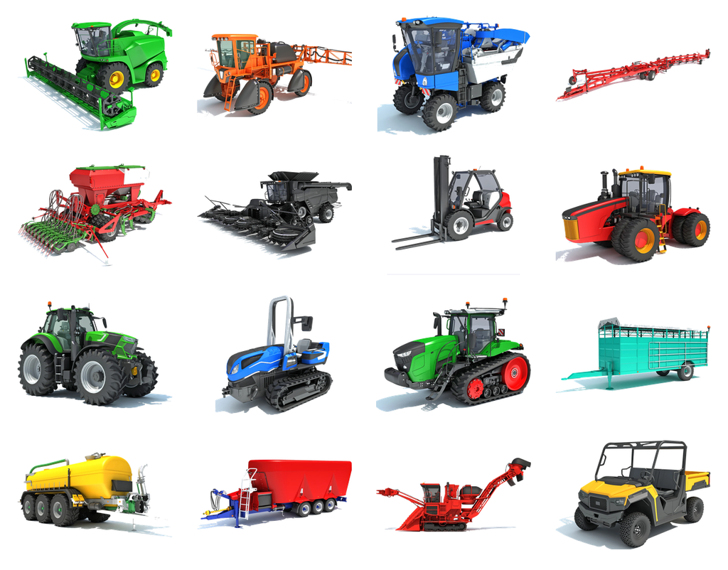 Essential Farm Equipment Pack – Professional Agricultural Machinery Collection