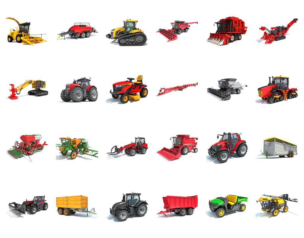 Advanced Farm Machinery Collection Agricultural Equipment Pack