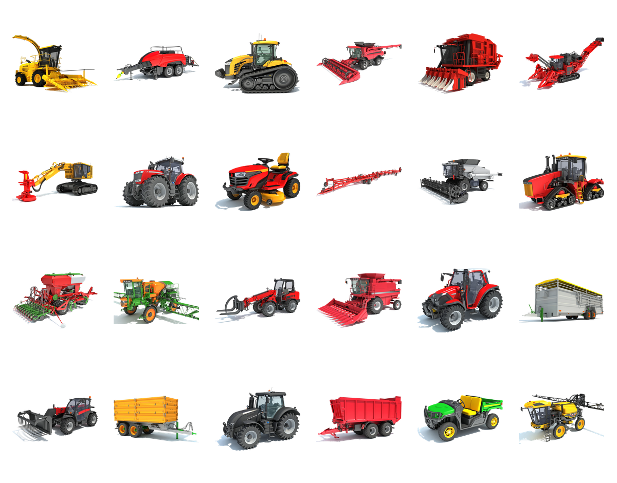 Advanced Farm Machinery Collection Agricultural Equipment Pack