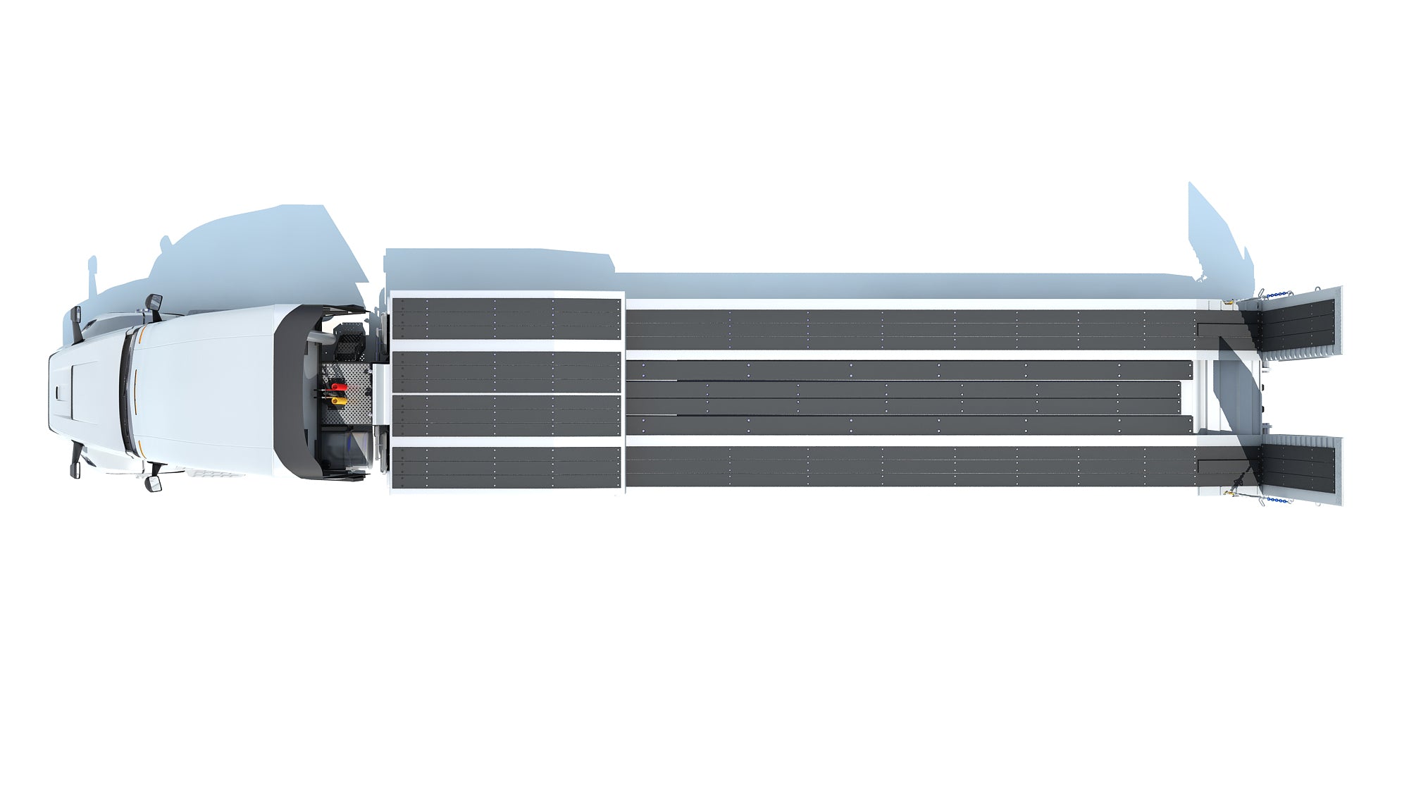 2024 Volvo Semi-Truck with Platform Trailer