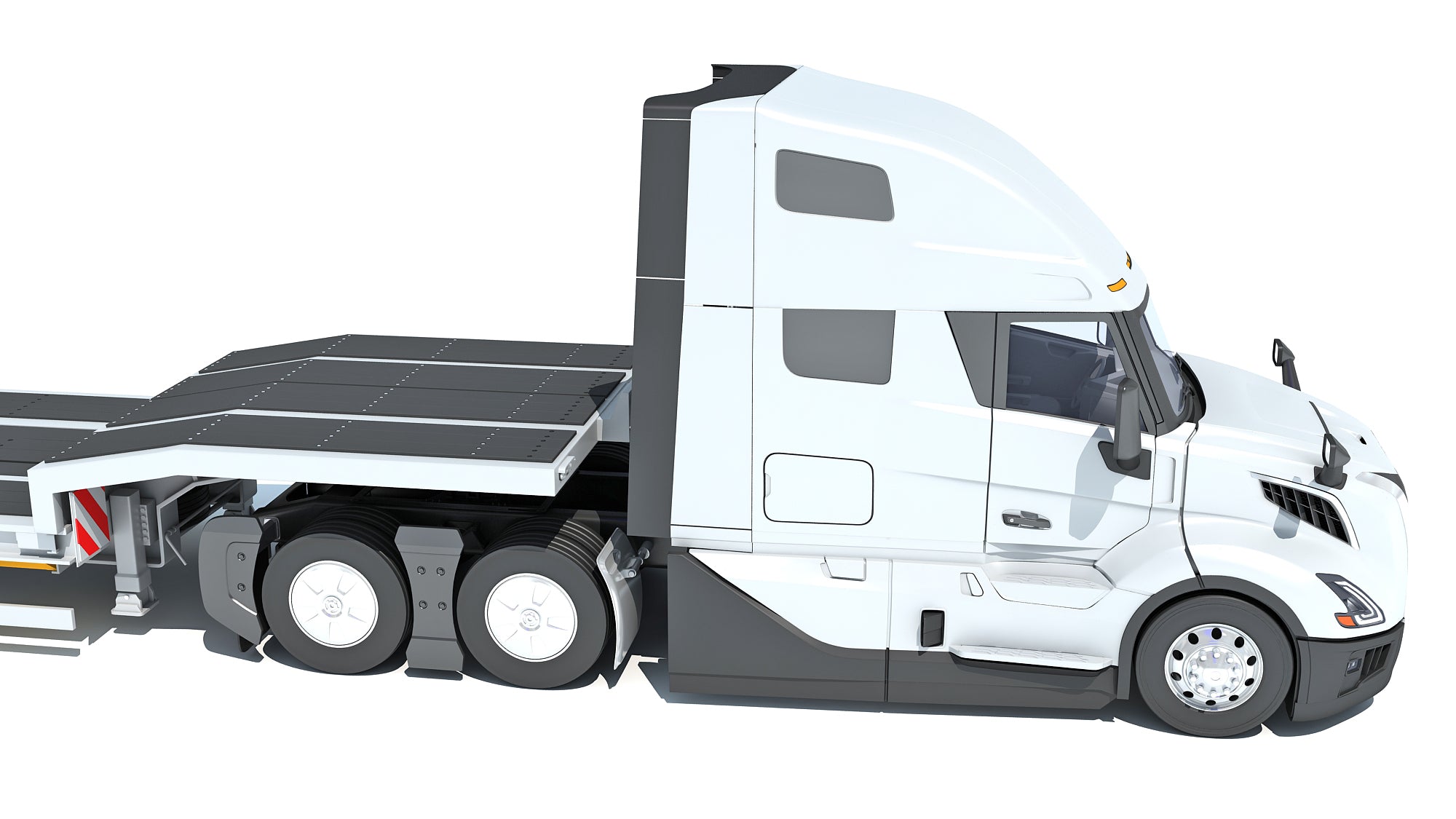 2024 Volvo Semi-Truck with Platform Trailer