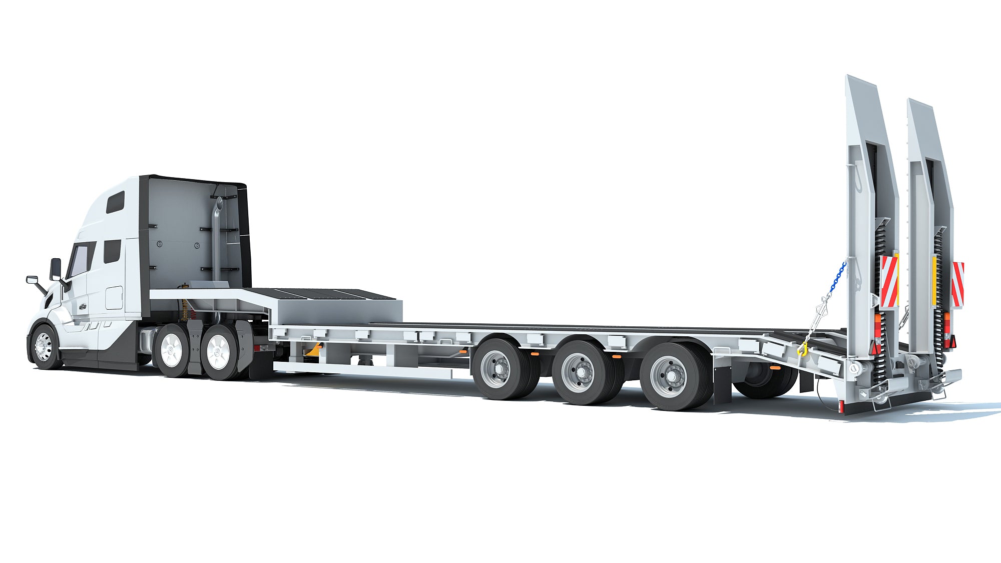 2024 Volvo Semi-Truck with Platform Trailer