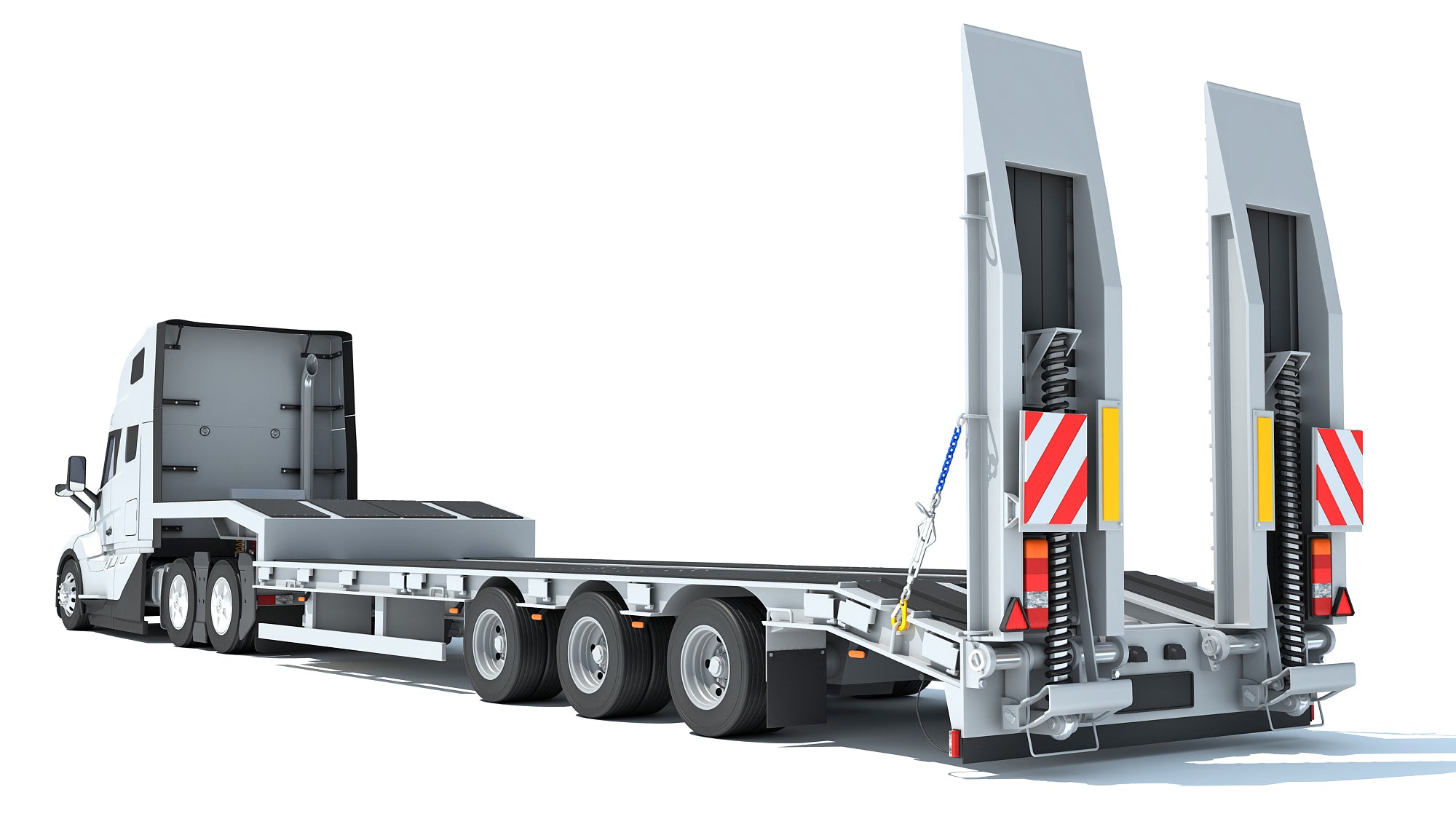 2024 Volvo Semi-Truck with Platform Trailer