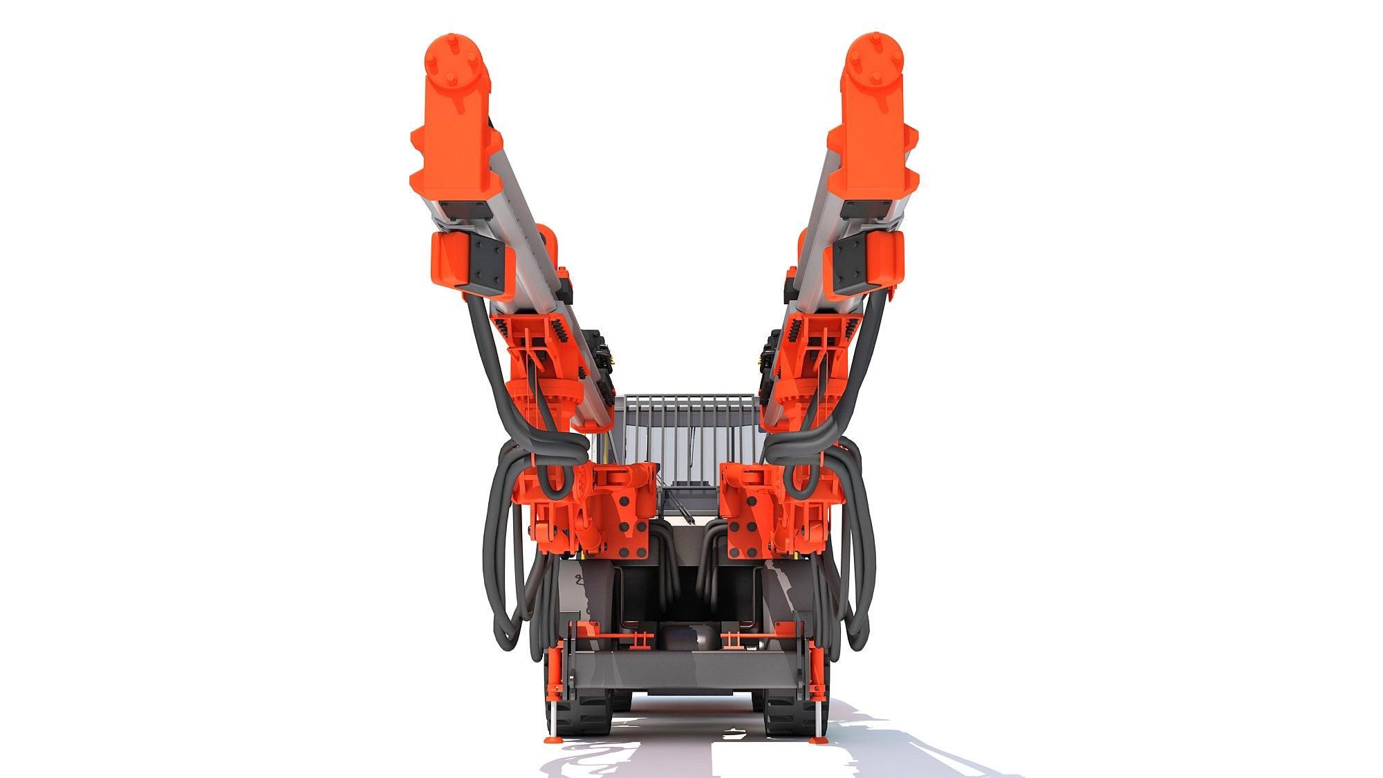 Underground Drill Rig Mining Tunneling Machine 3D Model