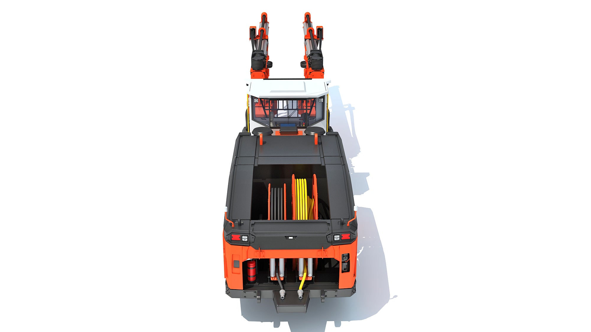 Underground Drill Rig Mining Tunneling Machine 3D Model