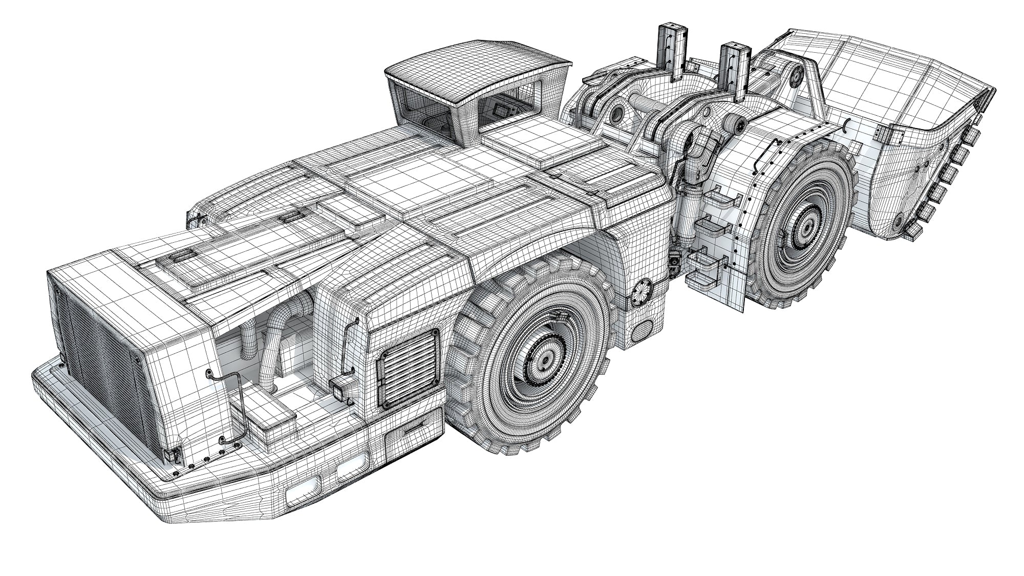 Underground Hard Rock Mining Loader