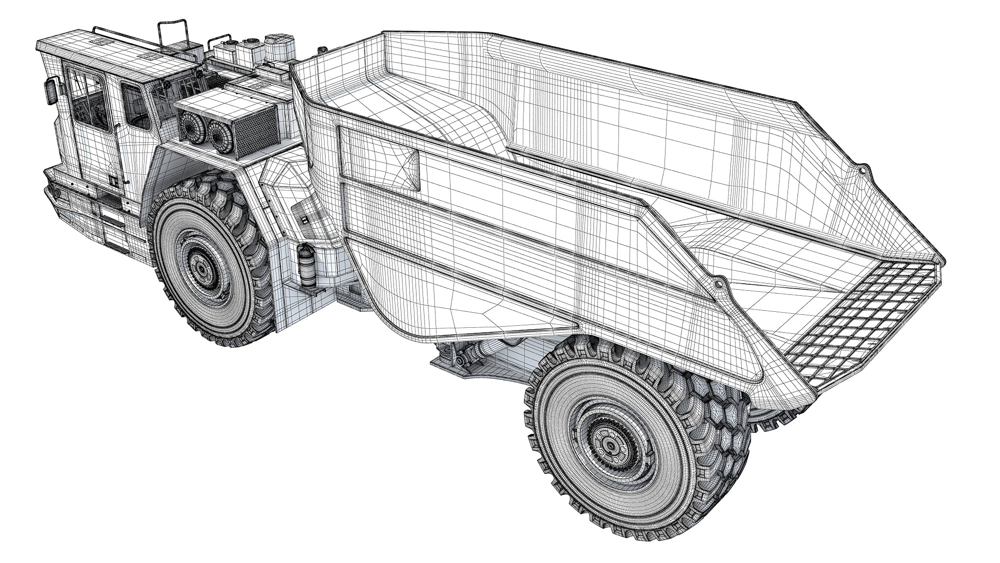 Underground Mining Truck Articulated Tunnel Transport