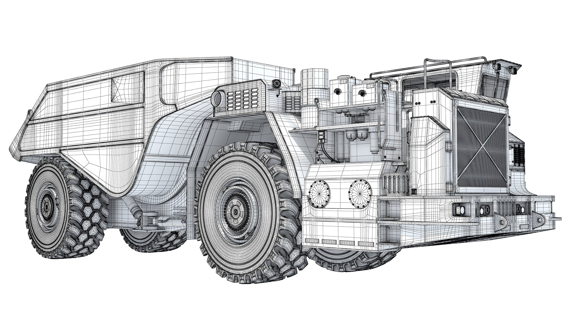 Underground Mining Truck Articulated Tunnel Transport