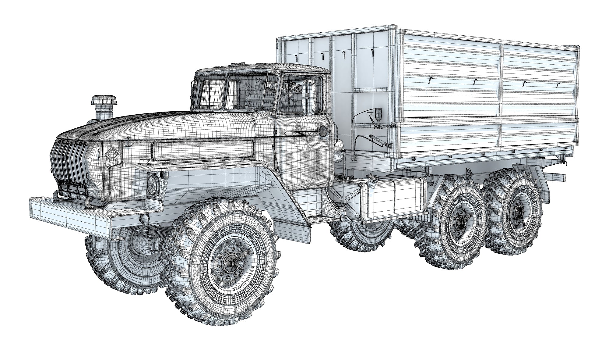 URAL Civilian Truck Off Road 6x6 Vehicle