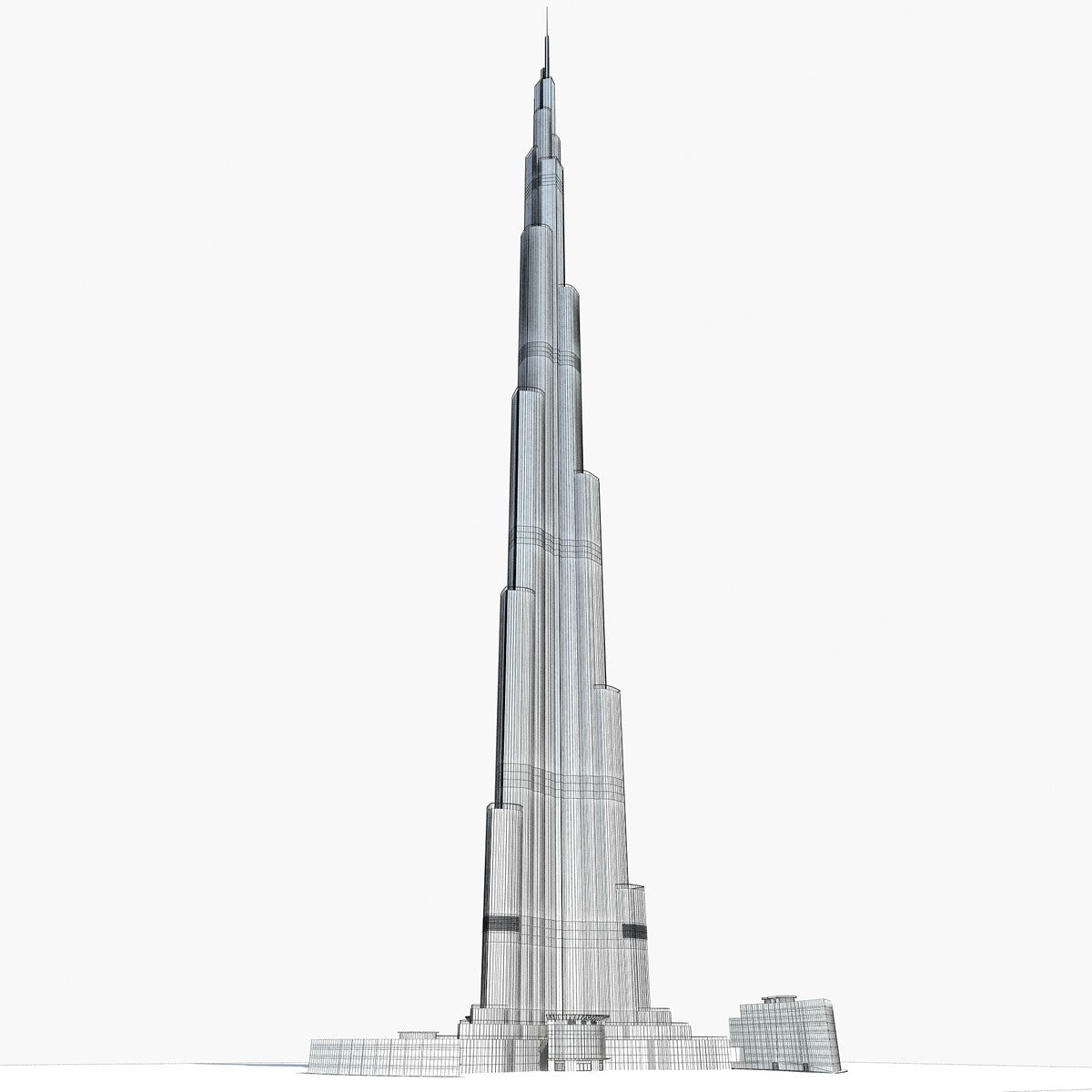 Burj Khalifa coloring book in Dubai to print and online