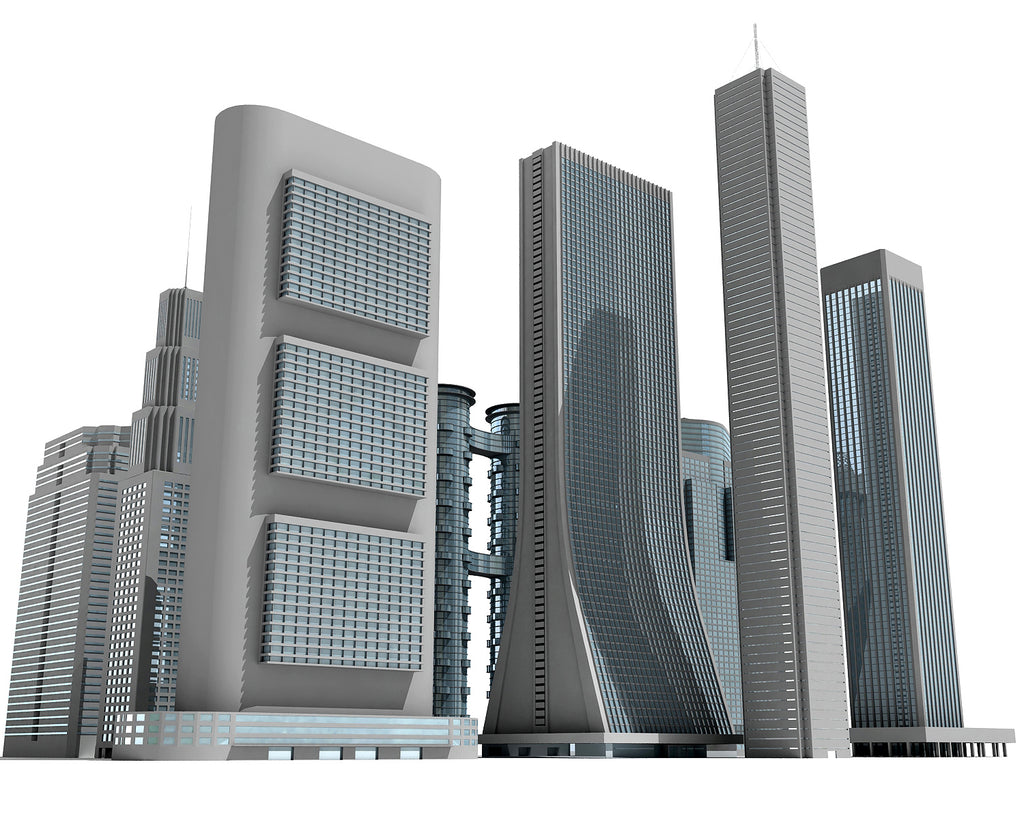 12 Skyscrapers 3D Models