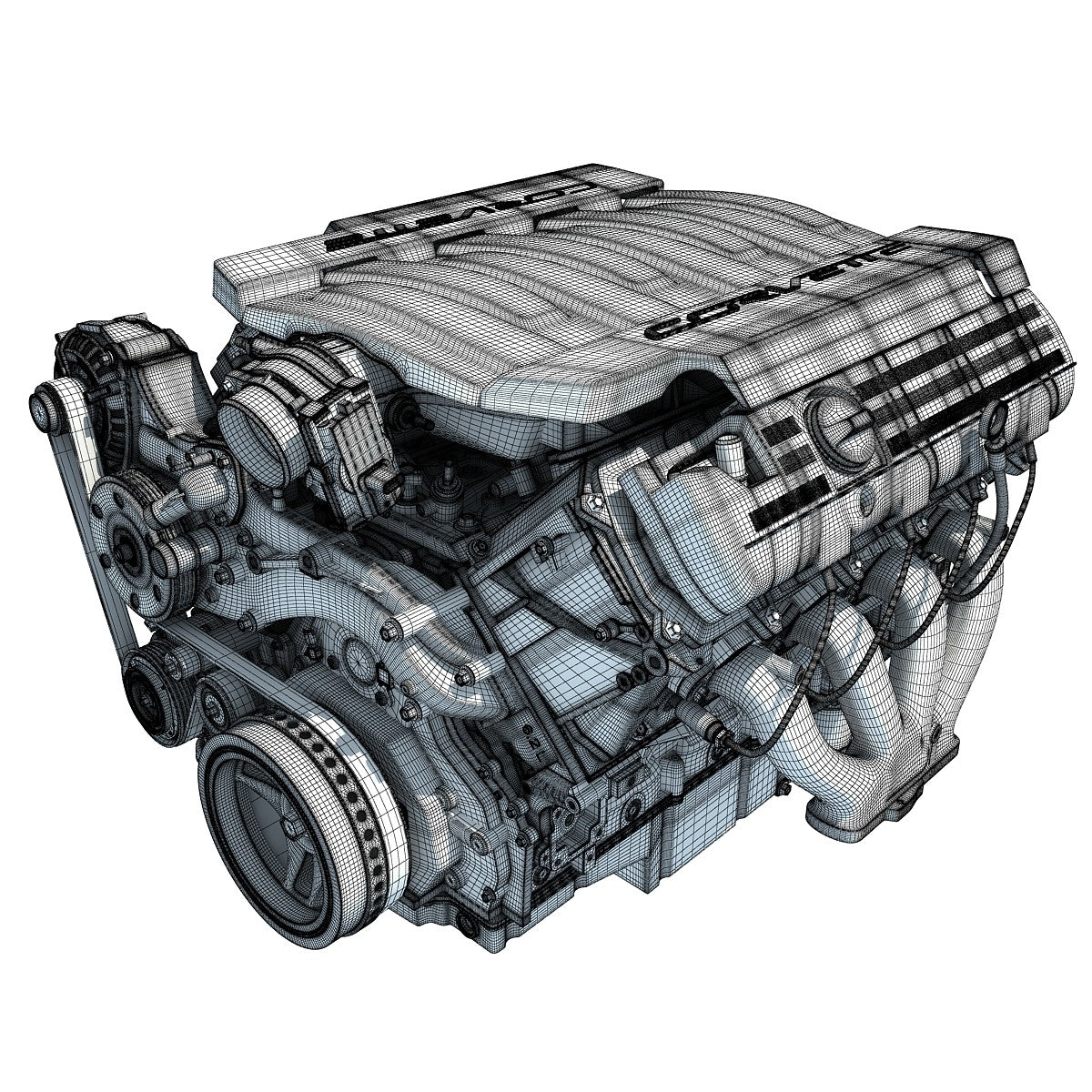 3D Engine Chevrolet Model