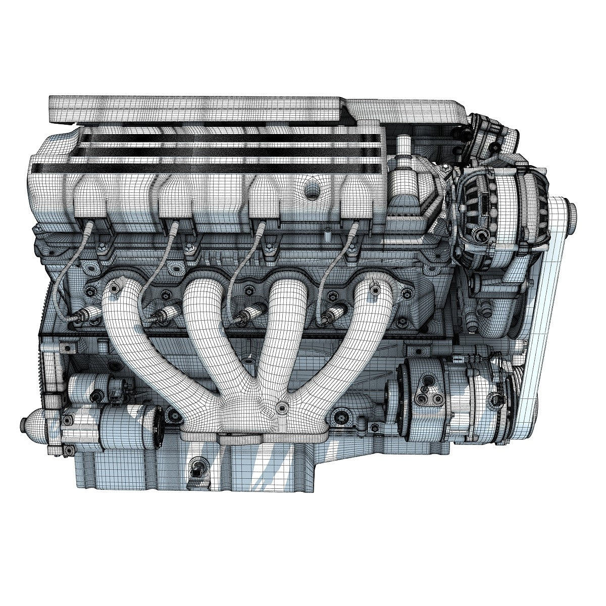 3D Engine Chevrolet Model