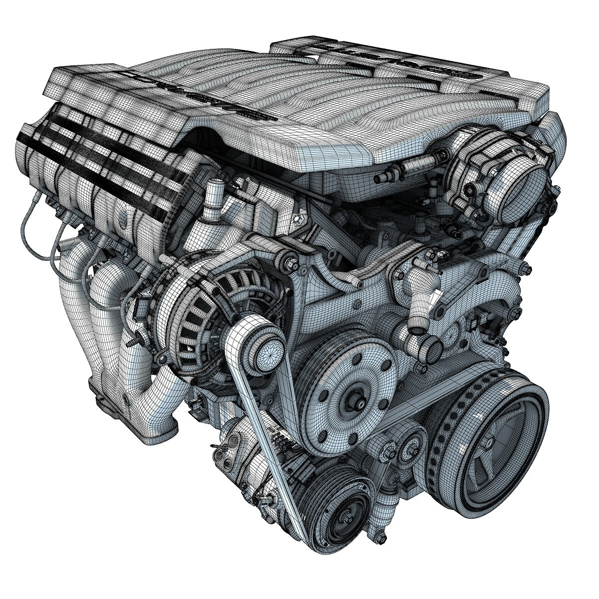 3D Engine Chevrolet Model
