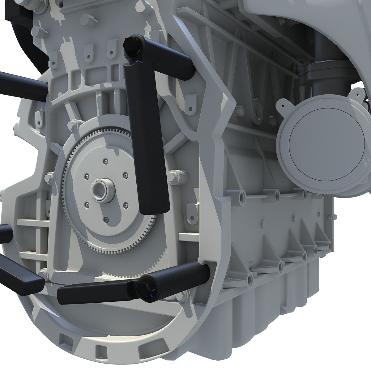3D Turbo Engine Model