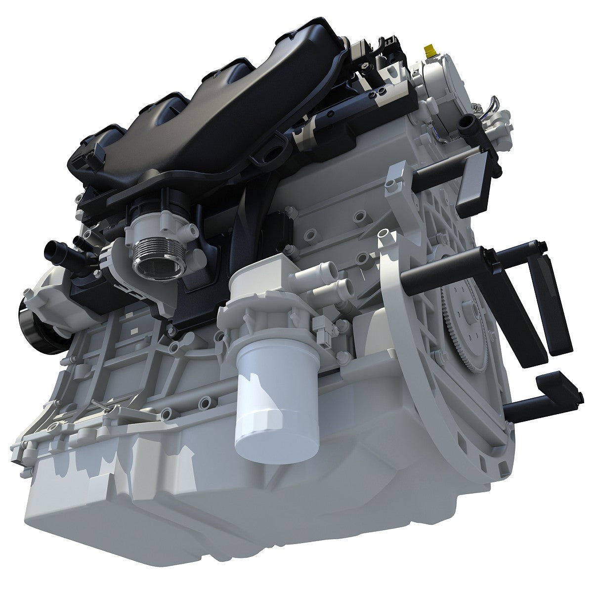 3D Turbo Engine Model
