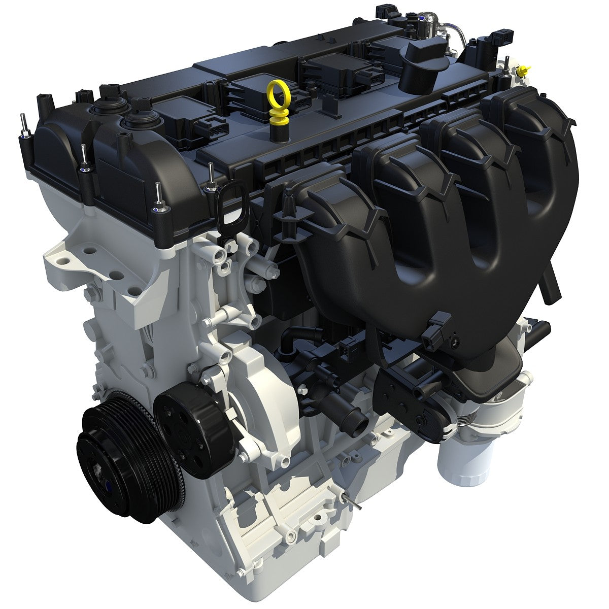 3D Turbo Engine Model