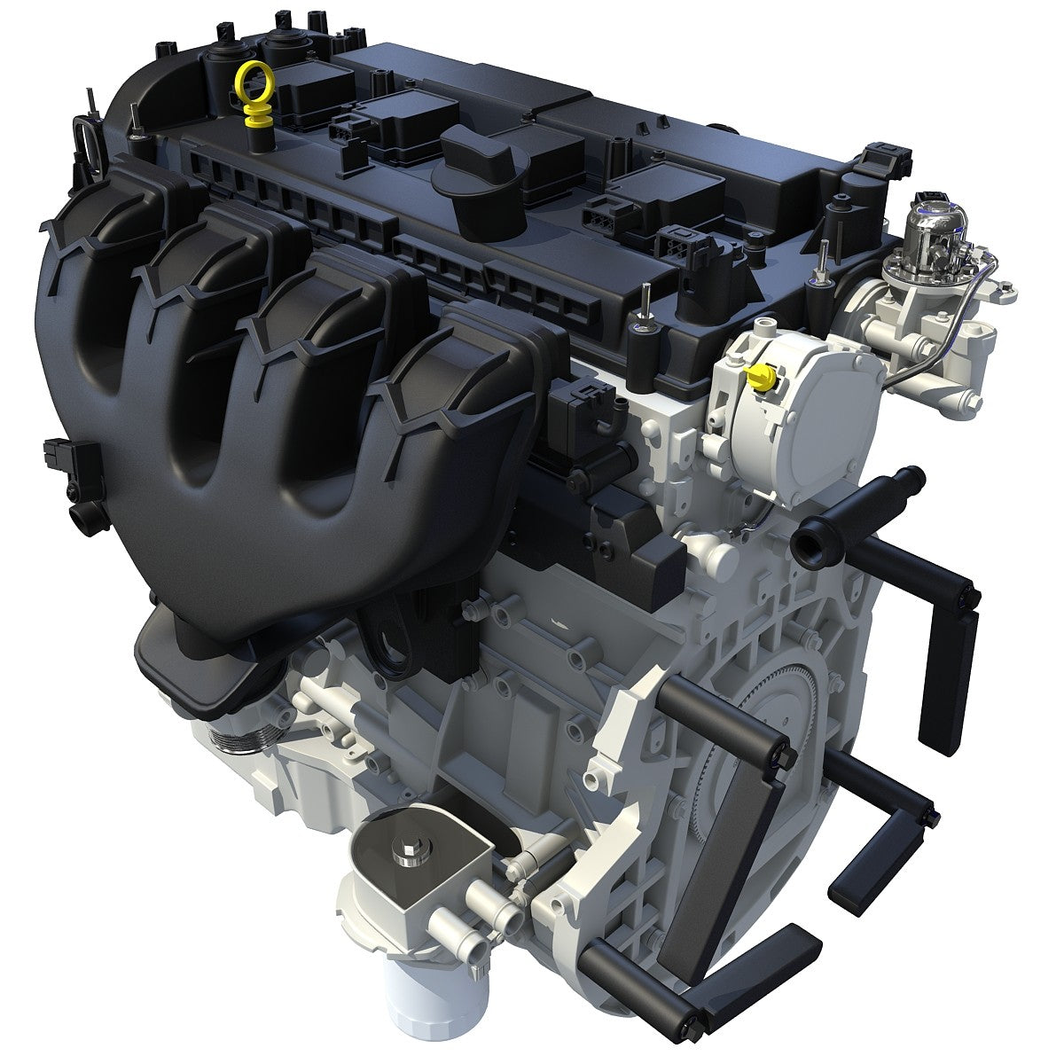 3D Turbo Engine Model
